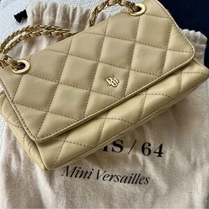 Paris/64 Quilted Cream Mini Versailles Bag